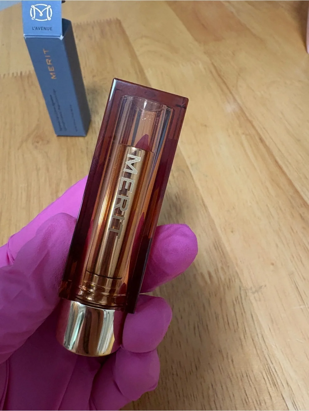 Merit ~ Signature Lip, Lightweight Lipstick in L’AVENUE, IMPERFECT, New in Box